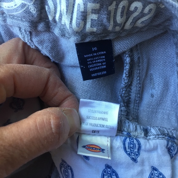 Dickies light weight Jean in light gray size 16 - Picture 5 of 5